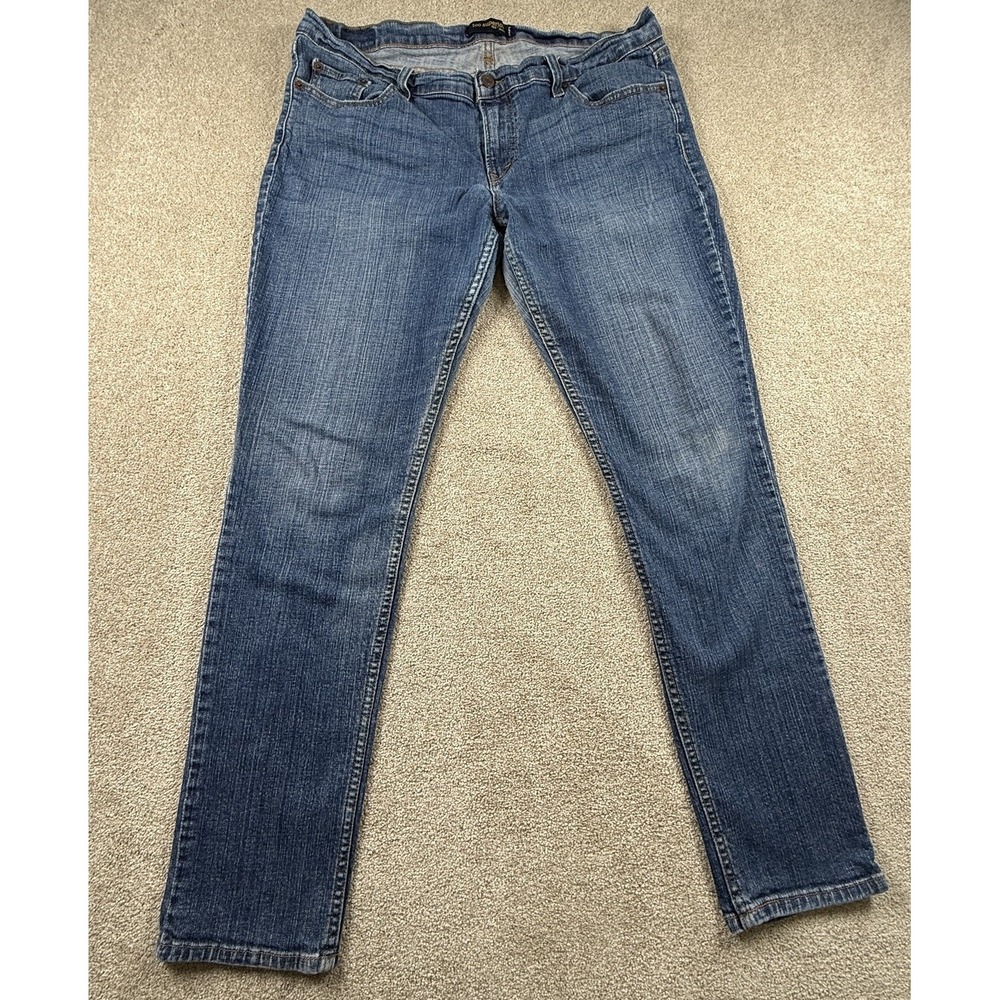 Levis 524 Jeans‎ Womens 17M Too Superlow Low Rise Light Stretch Dark Wash